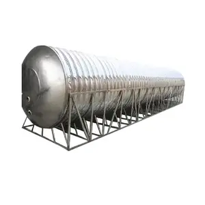 horizontal placement 10000 L stainless steel 304 heat preserve water tank for hot water storage