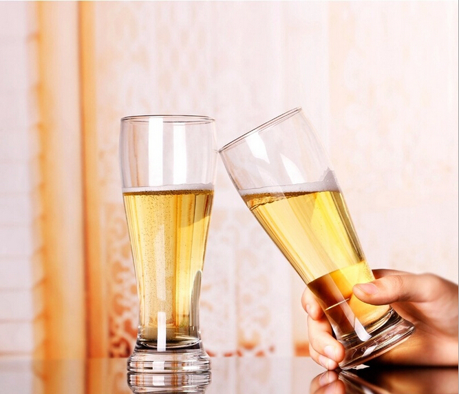 Wholesale Pint Customized logo Haonai tall beer glass cup