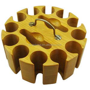 Ensemble de porte-jetons de poker en bois pour produits de jeu de casino en stock - Product Image 4