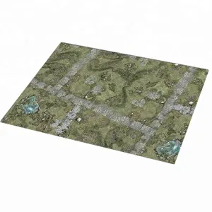 6'x4' Anti silp wholesale Custom Rubber gaming neoprene rubber game Play mat battle war game mat battle mat