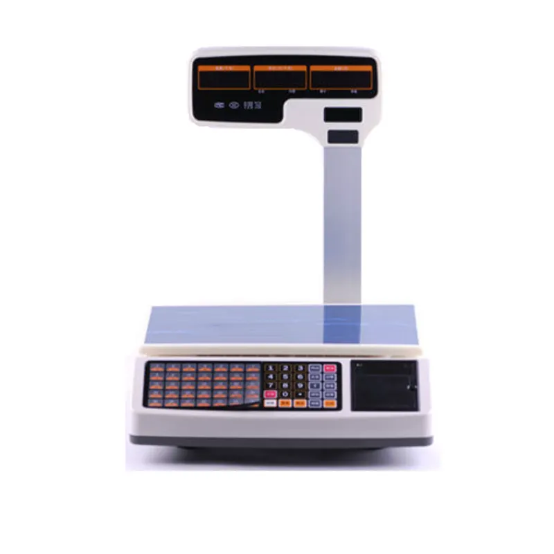 Good sale digital electronic cashing balance 15kg or 30kg usb weighing scale with thermal receipt roll printer T30U
