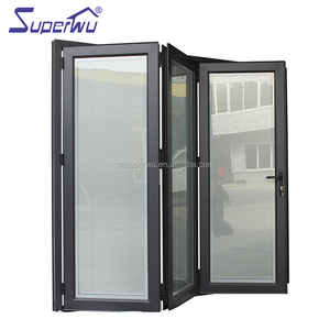 Alibaba china prezzo di porta in alluminio per esterni in alluminio bi-pieghevole porta di vetro - Product Image 2