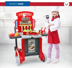 Popolare Set Giocattolo di Cucina con Carrello <span class=keywords><strong>per</strong></span> Bambini, Utensili da Cucina Finti - Product Image 3