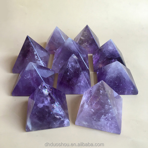 Nhà Máy Chạm Khắc Thạch Anh Tím Tinh Thể Thiền Kim Tự Tháp Để Trang Trí Nhà - Product Image 4