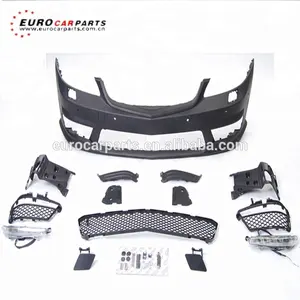 2006-2013Year S-CLASS W221 S65 Kit Bodi Bahan PP Cocok untuk W221 Bumper Depan Grille Sisi Rok Bumper Belakang Mobil