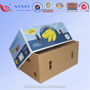 logo printed banana packaging shipping box fruit cardboard box