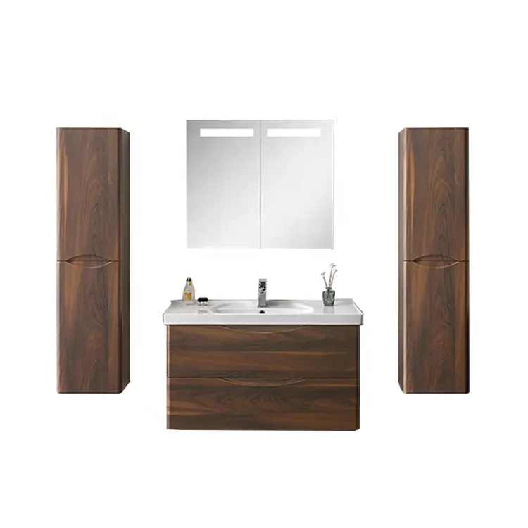 Simple solid wood intelligent bathroom cabinet