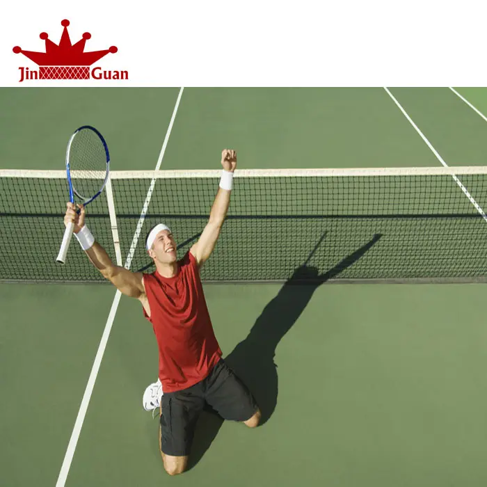 高品質新素材PEまたはPPスポーツネットテニスゲームテニスネット