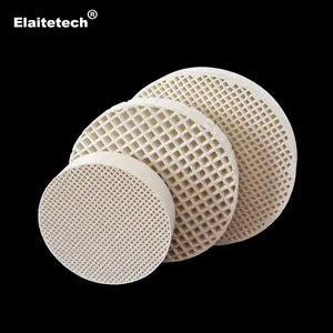 Ceramic honeycomb plate filter for steel casting