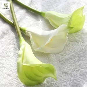 Yüksek kaliteli büyük gerçek dokunmatik gelinçiceği PU yapay çiçekler beyaz düğün parti ev dekorasyon masa merkezi parçası