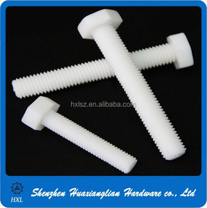 Vis et écrou en <span class=keywords><strong>plastique</strong></span> chinois à tête hexagonale de couleur noir et blanc - Product Image 3