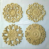 Antique Wooden Carved Furniture Decorative Onlays And Appliques Rosettes
