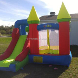 Trẻ Em Giá Rẻ Đồ Chơi Khu Dân Cư Inflatable Trampoline Nhảy Nhà <span class=keywords><strong>Bouncy</strong></span> <span class=keywords><strong>Castle</strong></span> Với Slide - Product Image 4