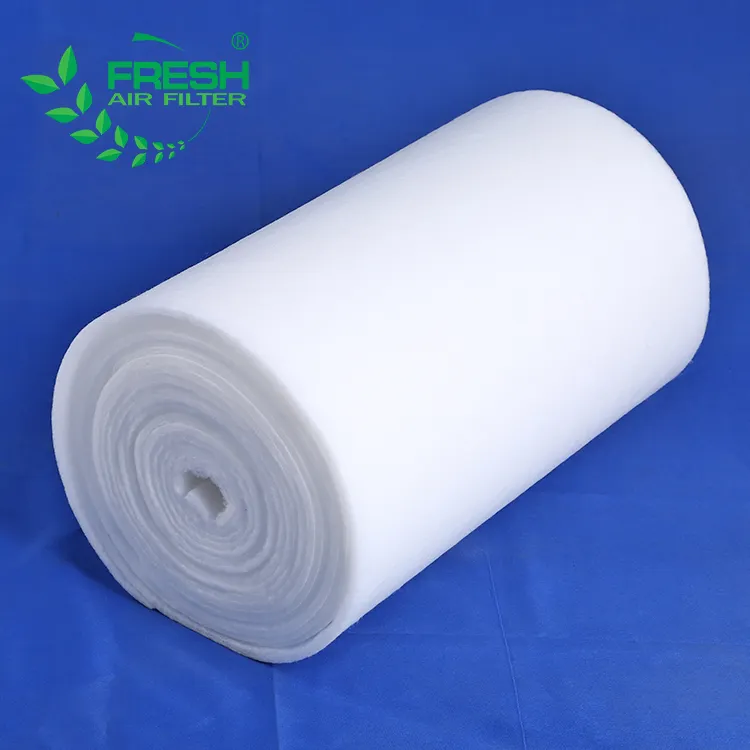 Polyester Cotton Fiber Ceiling Filter Synthetic Filter for N95 Media Roll