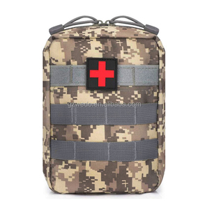 Kantong Trauma MOLLE Taktis, tas pengendali berdarah, tas pertolongan pertama EMT medis bertahan hidup bepergian kantung sabuk IFAK <span class=keywords><strong>Kit</strong></span> kosong - Product Image 4