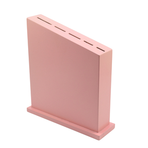 Supporto coltello da cucina professionale blocco coltello in legno (rosa) - Product Image 2