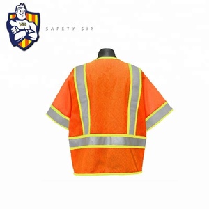 Llevó rayas reflectantes Anti disturbios trabajadores de la carretera chaleco de seguridad por malla ropa - Product Image 4