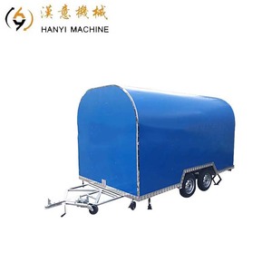 Móvil de acero inoxidable perro caliente expendedoras carro remolque helado Foodtruck con gran calidad - Product Image 1