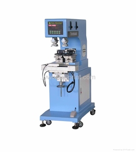 Bán tự động 2 màu Pad máy in với đưa đón cho mũ cứng/Mũ bảo hiểm nhựa nắp chai đồ chơi đồng hồ quay số bút - Product Image 1