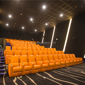Canapé de cinéma en cuir microfibre pour salle de cinéma commerciale haut de gamme avec 5 ans de garantie - Product Image 1