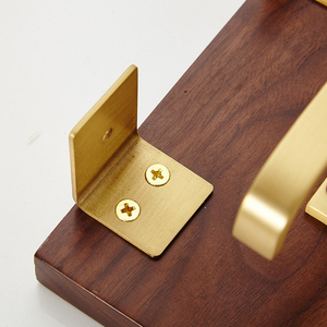 Qiansi accessori bagno metallo <span class=keywords><strong>legno</strong></span> noce porta <span class=keywords><strong>carta</strong></span> <span class=keywords><strong>igienica</strong></span> con mensola - Product Image 4