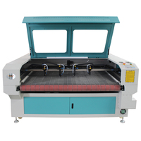 Máquina de Corte Láser CNC Automática de 4 Cabezales para Tejidos de la Industria Textil - MC 1610 Compatible con AI PLT para Metal, Madera y Goma