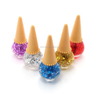 Vernis à ongles bio pour enfants CC5258 avec paillettes brillantes, vente en gros, étiquette privée, flacon en verre, pelable à l'eau, certifié Halal