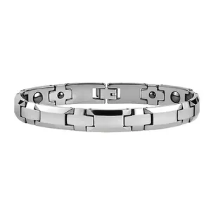 Wolfram karbid gesunde Männer Armband Germanium Magnet Link Armband