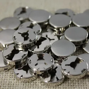 Factory Wholesale High Quality Round Locking Customised Size Brass Button Cover Cufflinks 18mm