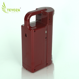 Luz de emergencia portátil led de energía solar con enchufe redondo - Product Image 5