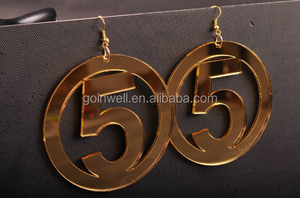 Joyería <span class=keywords><strong>de</strong></span> moda CC GG Número 5 Pendientes colgantes Joyas reutilizadas chapadas en oro Pendientes <span class=keywords><strong>de</strong></span> tuerca inspirados en diseñador <span class=keywords><strong>de</strong></span> marca famosa - Product Image 6