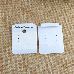 PVC+Flannelette Accessory Drop Earrings Ear Stud Display Cards Holder 4x5cm 100pcs/lot