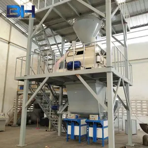 Dry mortar premix plant tile adhesive making machine wall putty powder mixer