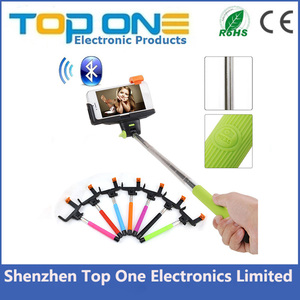 2015 nueva fábrica <span class=keywords><strong>monopie</strong></span> Bluetooth Selfie palo con Bluetooth botón del obturador - Product Image 1