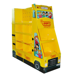 Personalizado <span class=keywords><strong>de</strong></span> cartón <span class=keywords><strong>de</strong></span> piso <span class=keywords><strong>de</strong></span> exhibición <span class=keywords><strong>de</strong></span>/Pantalla <span class=keywords><strong>de</strong></span> paleta para aperitivos/juguetes/<span class=keywords><strong>funko</strong></span> pop con la escuela autobús forma - Product Image 2