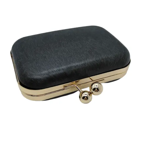 Factory price 15.5*10.5cm metal purse clutch bag frame box with shell