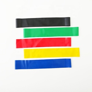 定制拉绳袋包装5pcs健身TPE运动带套件深蹲阻力环带 - Product Image 5