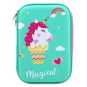 Interwell Hot Selling Colorful Plush Pencil Case School Supplier Cute Pencil Case PU Pencil Case For Girl female backpack