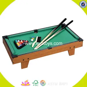toy high quality children indoor wooden pool table for sale W11A033