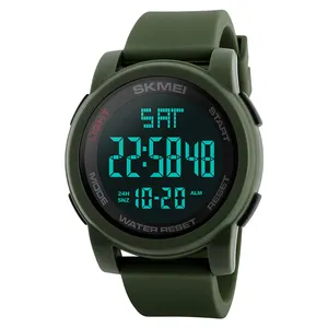 часы наручные часы skmei Suppliers-Мужские наручные часы skmei 1257, светодиодные спортивные часы, часы с цифровым дисплеем, оптовая продажа, часы с бесплатной доставкой в Перу