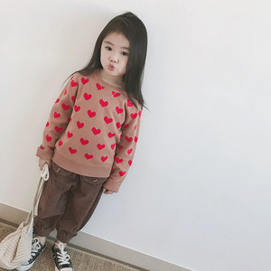Maglioncino per bambini felpa bianca per bambine maglione Casual a girocollo in <span class=keywords><strong>cotone</strong></span> lavorato a maglia maglione Pullover per bambini maglioni - Product Image 2