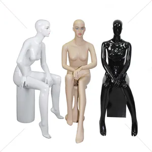 Thực tế Nữ Sợi Thủy Tinh Ngồi mannequin sexy