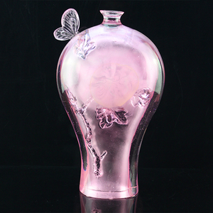 Arte Popular jarrones para <span class=keywords><strong>la</strong></span> decoración del hogar florero de cristal con agradable decoración arte florero de vidrio artesanía - Product Image 3