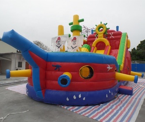 Bon prix grande maison gonflable de rebond de pirate <span class=keywords><strong>2020</strong></span> conception personnalisée château sautant gonflable enfants ville amusante rapide 2024 vente - Product Image 4