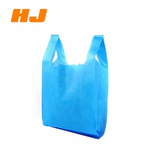 Giá Rẻ Tùy Chỉnh Thân Thiện Với Môi Tái Sử Dụng W Cắt Không Dệt Vest <span class=keywords><strong>Bag</strong></span> Đối Với Mua Sắm - Product Image 3