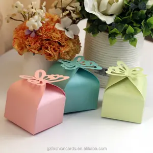 2019 kelebek şekli şeker fantezi Custom Made düğün hediye kutusu