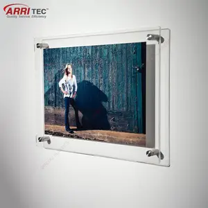 wall mount acrylic photo frame wholesale display hanging picture frame acrylic
