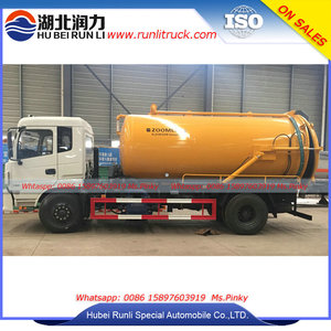 Camiones de Succión de Alcantarillado de Nuevo Diseño, Tanque de Vacío de 10000 Litros para Transporte de Lodos, Aguas Residuales, Aguas Sucias y Residuos Fecales - Product Image 3
