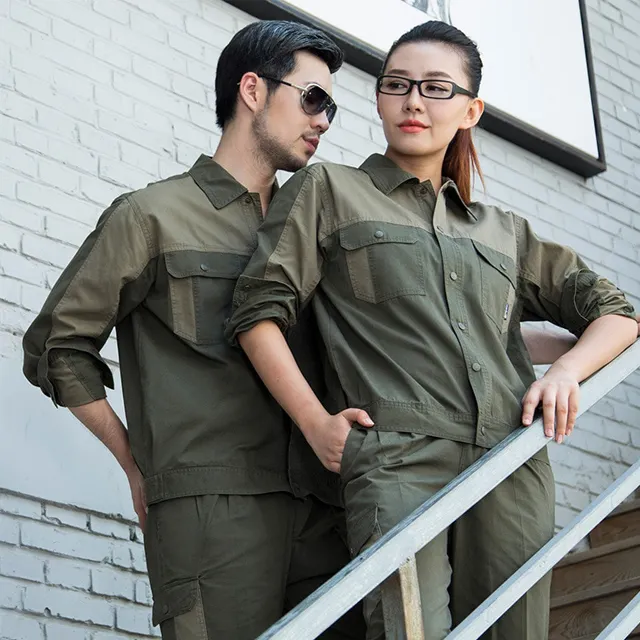 Uniforme de seguridad profesional unisex, diseño con cierre a presión