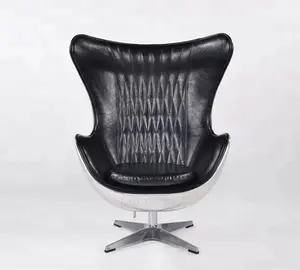 Hoge kwaliteit lederen sofa stoel bal vormige pod stoel te koop
